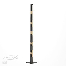 Торшер 4991/36FL Odeon Light Черный/золотой/металл/акрил