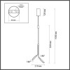 Светильник подвесной 5011/16L Odeon Light Золотой матовый/белый/металл/акрил
