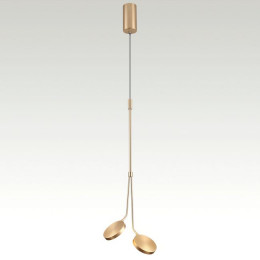 Светильник подвесной 5011/16L Odeon Light Золотой матовый/белый/металл/акрил