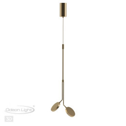 Светильник подвесной 5011/16L Odeon Light Золотой матовый/белый/металл/акрил