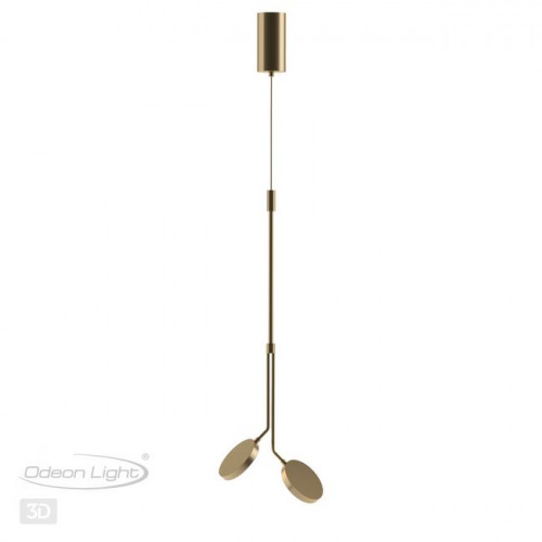 Светильник подвесной 5011/16L Odeon Light Золотой матовый/белый/металл/акрил