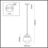 Светильник подвесной 4992/1A Odeon Light Светло-зеленый/золотой/металл/экокожа