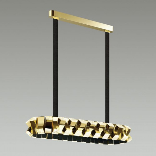 Люстра 4993/80LA Odeon Light Золотой/черный/металл/акрил
