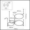 Люстра 4995/150L Odeon Light Матовый золотой/черный/металл/акрил/экокожа