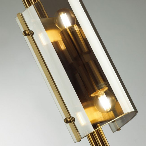 Светильник настенный 4895/2W Odeon Light Exclusive Античная бронза/дымчатый