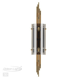 Светильник настенный 4895/2W Odeon Light Exclusive Античная бронза/дымчатый