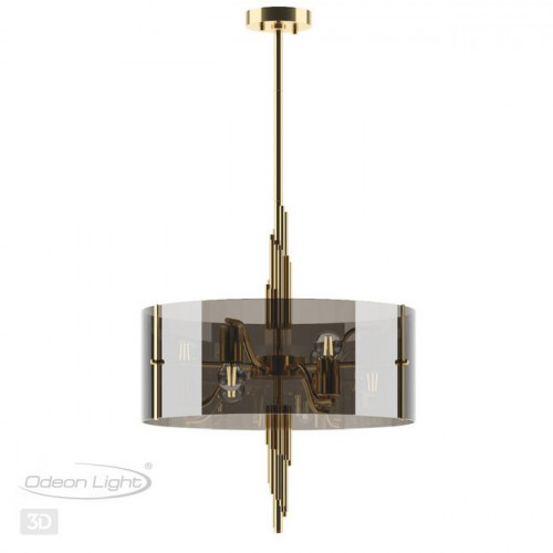 Люстра 4895/6 Odeon Light Exclusive Античная бронза/дымчатый