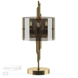 Лампа настольная 4895/2T Odeon Light Exclusive Античная бронза/дымчатый