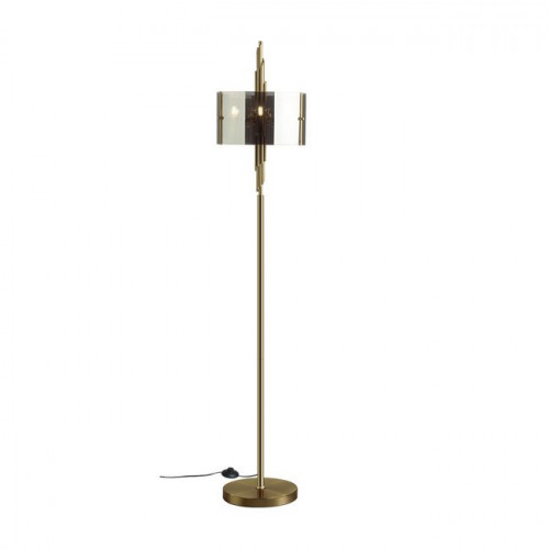 Торшер 4895/3F Odeon Light Exclusive Античная бронза/дымчатый
