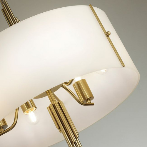 Люстра 5415/6 Odeon Light Exclusive Античная бронза/белый матовый