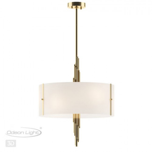 Люстра 5415/6 Odeon Light Exclusive Античная бронза/белый матовый
