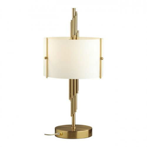 Лампа настольная 5415/2T Odeon Light Exclusive Античная бронза/белый матовый