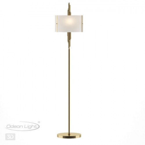 Торшер 5415/3F Odeon Light Exclusive Античная бронза/белый матовый