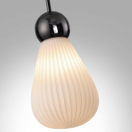 Светильник подвесной 5418/1 Odeon Light Exclusive Черный хром/белый матовый