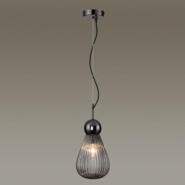 Светильник подвесной 5417/1 Odeon Light Exclusive Черный хром/дымчатый