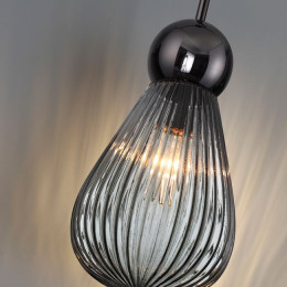 Светильник подвесной 5417/1 Odeon Light Exclusive Черный хром/дымчатый