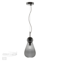 Светильник подвесной 5417/1 Odeon Light Exclusive Черный хром/дымчатый
