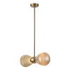 Светильник подвесной 5402/2 Odeon Light Exclusive Золотой/янтарный