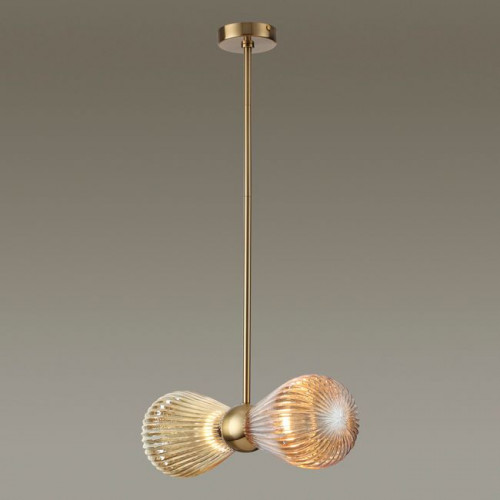 Светильник подвесной 5402/2 Odeon Light Exclusive Золотой/янтарный