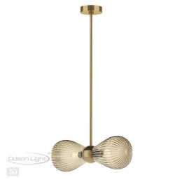 Светильник подвесной 5402/2 Odeon Light Exclusive Золотой/янтарный