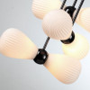 Светильник подвесной 5418/6 Odeon Light Exclusive Черный хром/белый матовый