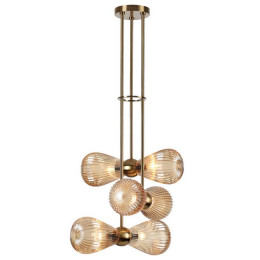 Светильник подвесной 5402/6 Odeon Light Exclusive Золотой/янтарный
