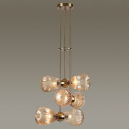 Светильник подвесной 5402/6 Odeon Light Exclusive Золотой/янтарный
