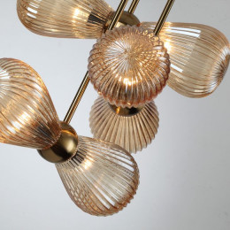 Светильник подвесной 5402/6 Odeon Light Exclusive Золотой/янтарный