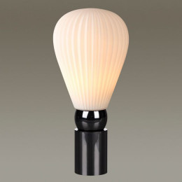 Лампа настольная 5418/1T Odeon Light Exclusive Черный хром/белый матовый