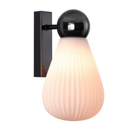 Светильник настенный 5418/1W Odeon Light Exclusive Черный хром/белый матовый