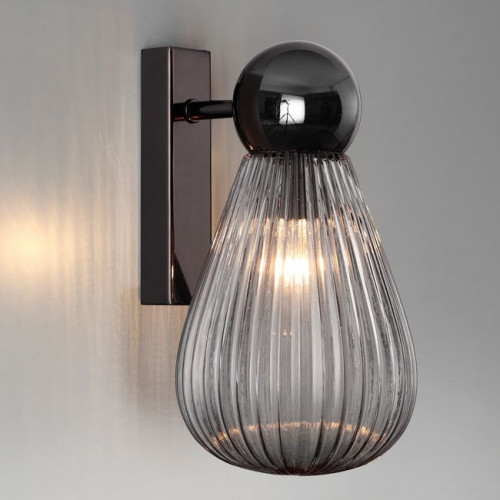 Светильник настенный 5417/1W Odeon Light Exclusive Черный хром/дымчатый