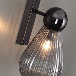 Светильник настенный 5417/1W Odeon Light Exclusive Черный хром/дымчатый