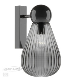 Светильник настенный 5417/1W Odeon Light Exclusive Черный хром/дымчатый