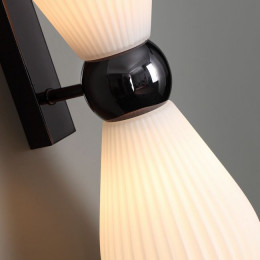 Светильник настенный 5418/2W Odeon Light Exclusive Черный хром/белый матовый