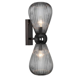 Светильник настенный 5417/2W Odeon Light Exclusive Черный хром/дымчатый