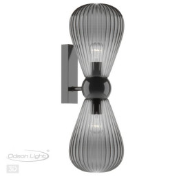 Светильник настенный 5417/2W Odeon Light Exclusive Черный хром/дымчатый