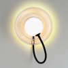 Светильник настенный 5013/1W Odeon Light Черный/прозрачный/белый матовый металл/стекло