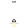 Светильник подвесной 5014/1A Odeon Light Хром/белый/белый матовый металл/стекло