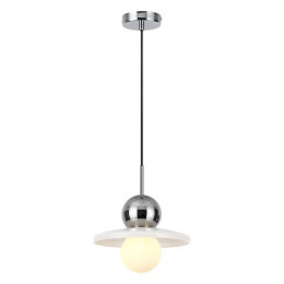 Светильник подвесной 5014/1A Odeon Light Хром/белый/белый матовый металл/стекло