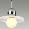 Светильник подвесной 5014/1A Odeon Light Хром/белый/белый матовый металл/стекло