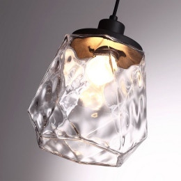Светильник подвесной 4996/1 Odeon Light Черный/прозрачный/металл/стекло
