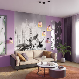 Светильник подвесной 4997/1 Odeon Light Черный/разноцветный/металл/стекло