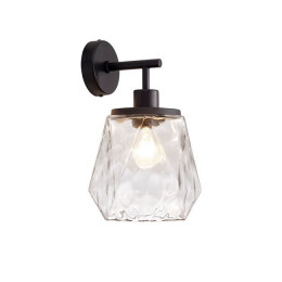 Светильник настенный 4996/1W Odeon Light Черный/прозрачный/металл/стекло