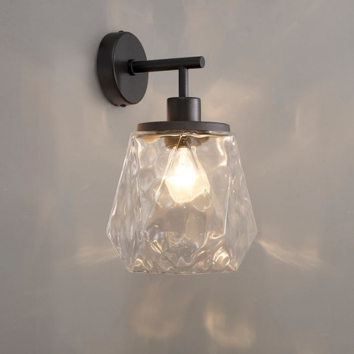 Светильник настенный 4996/1W Odeon Light Черный/прозрачный/металл/стекло