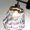 Светильник настенный 4996/1W Odeon Light Черный/прозрачный/металл/стекло