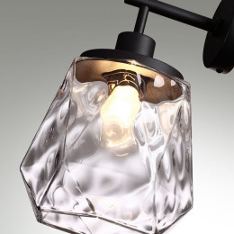 Светильник настенный 4996/1W Odeon Light Черный/прозрачный/металл/стекло