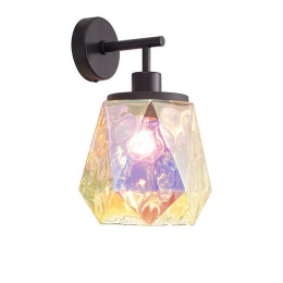 Светильник настенный 4997/1W Odeon Light Черный/разноцветный/металл/стекло