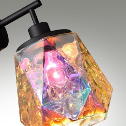 Светильник настенный 4997/1W Odeon Light Черный/разноцветный/металл/стекло