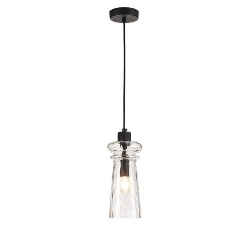Светильник подвесной 4966/1A Odeon Light Матовый черный/прозрачный/металл/стекло