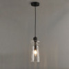 Светильник подвесной 4966/1A Odeon Light Матовый черный/прозрачный/металл/стекло